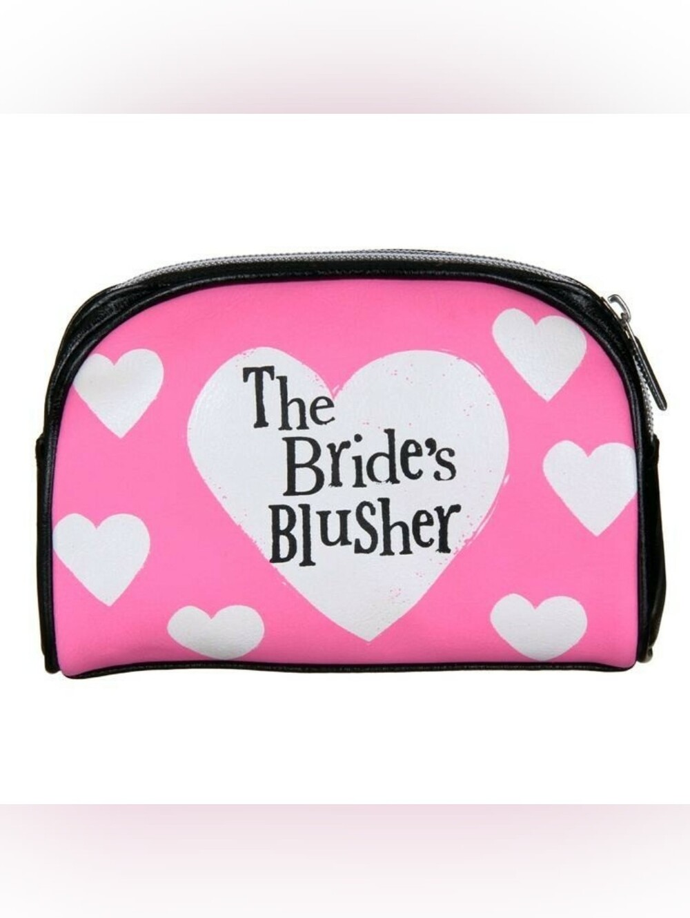 Wedding Gift The Blushing Bride Make-Up Accessory Case With Pink Fabric Lining